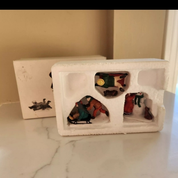 Department 56 Other - Department 56 Snow Children Set of Three Heritage Village Accessories #5938-2